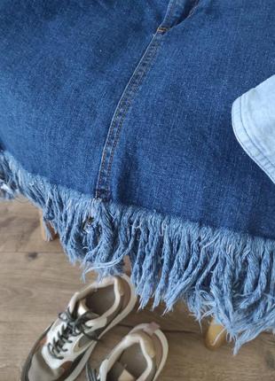 Женская юбка джинсовая мини5 фото