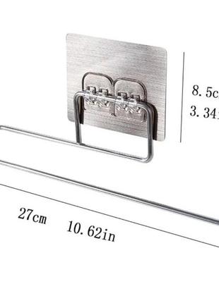 Кухонний тримач для паперових рушників і серветок, металевий10 фото