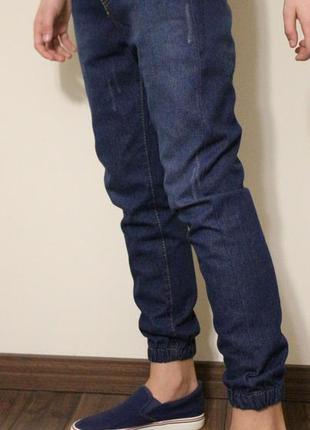 Підліткові джинсові джогери для хлопчика.2 фото