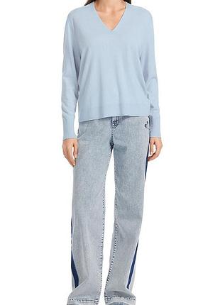 Голубий светр кашеміровий светр джемпер пуловер з вовни та кашеміру marc cain голубой шерстяной свитер шерстяной лонгслив кашемировый пуловер