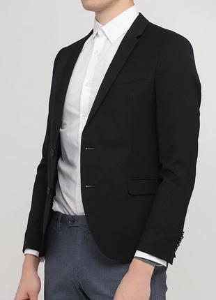 Чоловічий чорний класичний піджак від італійського бренду drykorn2 фото