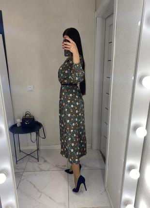 Нові сатинові сукні смарагдового кольору у розмірах s,m,l4 фото