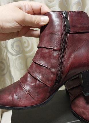 Качественные стильные кожаные брендовые ботинки gerry weber