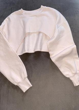 Zara укороченная кофта кроп топ