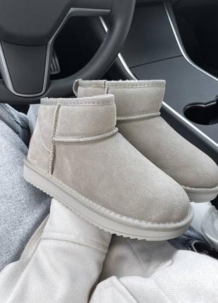 Ugg ultra mini grey угги угги
