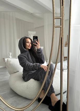 Домашній теплий махровий костюм6 фото