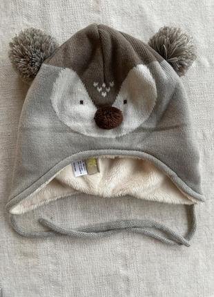 Детский теплый набор шапка снуд перчатки2 фото
