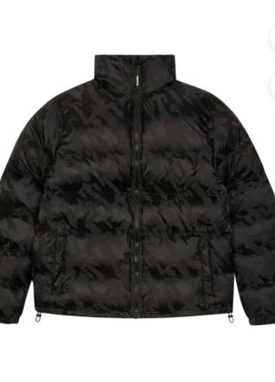 Куртка , пуховик trapstar t jacquard puffer jacket black1 фото