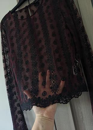 Кофта сетка с вышивкой