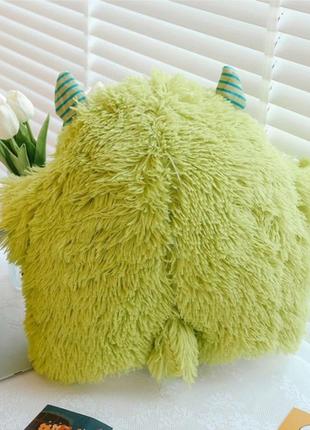 Мягкая игрушка монстр циклопчик / игрушка-подушка обнимашка антистресс 45 см зелени2 фото