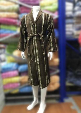 Чоловічий халат "grek" kahve натуральний