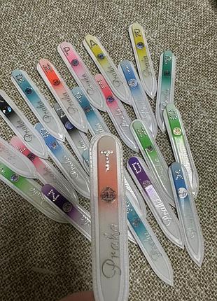 Стеклянные чешские пилочки с кристаллами с первой буквой имя или фамилии