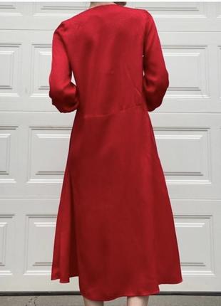 Тренд шикарное яркое платье вискоза h&amp;m zara massimo dutti3 фото