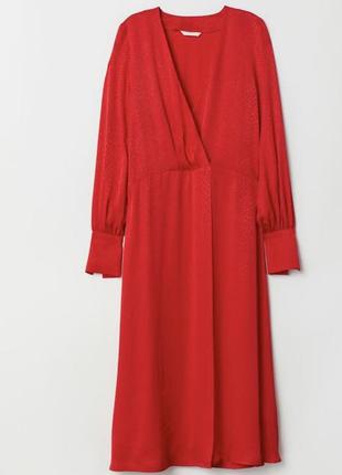 Тренд шикарное яркое платье вискоза h&amp;m