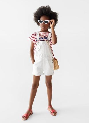 Джинсовий комбінезон білий 6 років zara