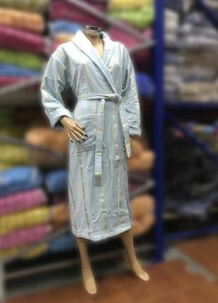 Натуральний жіночий халат grek ментоловий