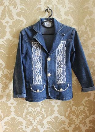 Cтильний джтнсовий піджак .