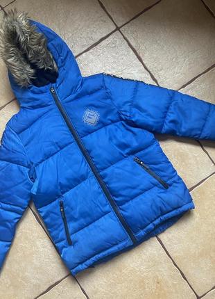 Reserved теплая зимняя куртка мальчишку р. 152 б/в1 фото