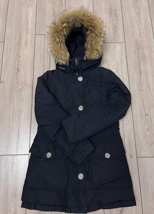 Женская пуховая куртка парка зимняя woolrich m1 фото