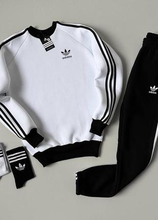 Костюм adidas зима: свитшот-брюки 2 пары носка в подарок ❄️