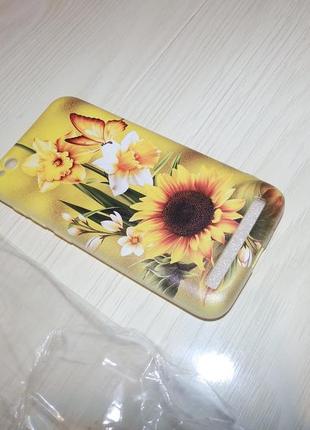 Чехол для xiaomi redmi 5a подсолнухи бабочка цветы