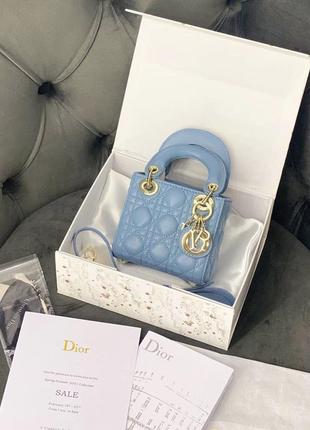 Брендова сумка сумочка в стилі lady dior mini