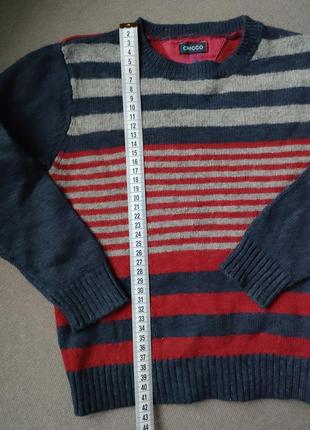 Теплый свитер для мальчика4 фото