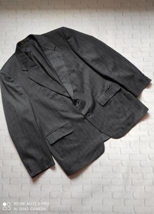 Пиджак шерсть серый1 фото
