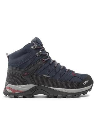 Треккинговые ботинки rigel mid trekking shoes wp 3q12947 asphalt/syrah 62bn оригинал5 фото