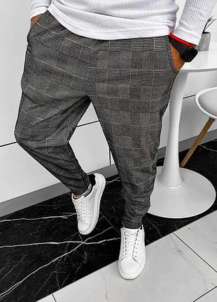 Брюки мужские в клетку