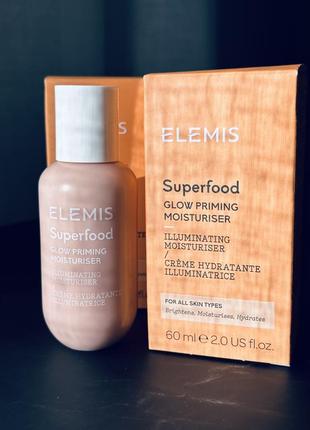 Elemis superfood glow priming moisturiser сяючий зволожуючий праймер