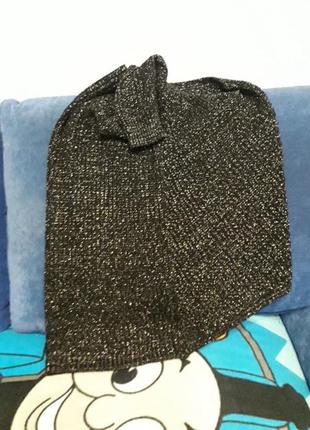 Люрексовый тепленький свитер с украшением5 фото