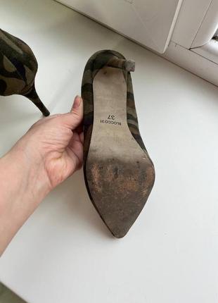 Туфли на высоком каблуке с камуфляжным принтом blocco 31 37 размер4 фото