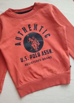 Свитшот на флисе u.s. polo assn 5-6 лет