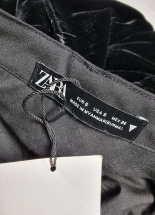 Брюки бархатные zara7 фото