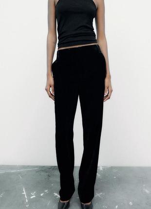 Брюки оксамитові  zara