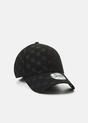 New era monogram 9forty new york yankees cap оригинал новая мужская женская кепка бейсболка чёрная