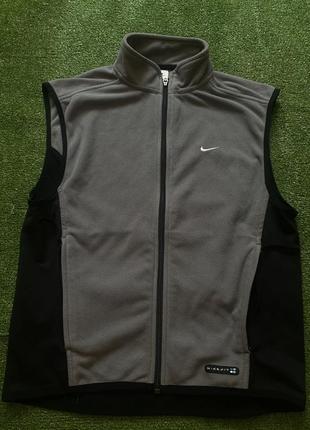 Nike sport casual жилетка безрукавка флисовая туристична спортивна трекінгова легка фірмова