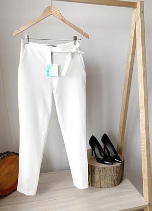 Білі штани брюки missguided висока посадка