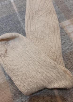 Шерстяні вовняні носки шкарпетки з візерунком3 фото