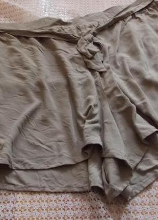 Легкие шорты с пояом большого размера цвета тауп primark5 фото