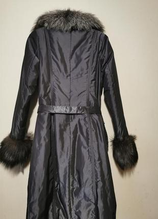 Зимнее пальто с чернобуркой2 фото