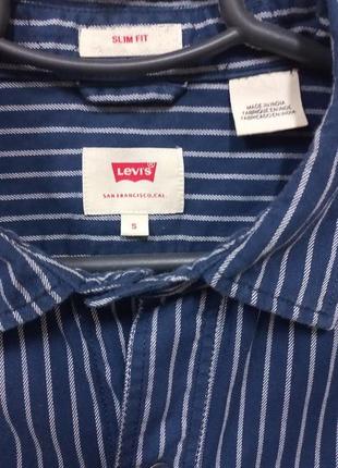 Рубашка полосата в полоску levis6 фото