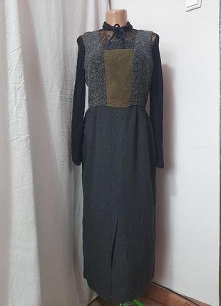 Теплое шерстяное австрийское платье сарафан