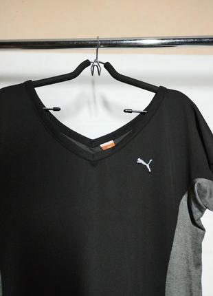 Puma чёрная спортивная футболка4 фото