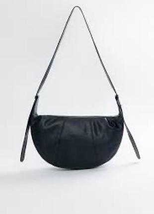 Кожаная сумка-седло сумка-багет2 фото
