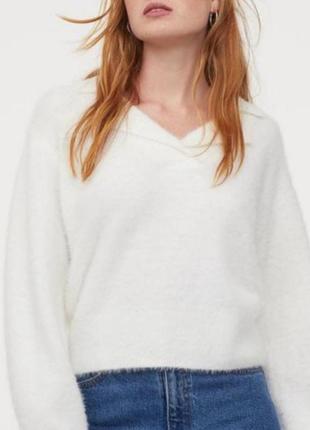 Белый женский свитер, белый женский свитшот, джемпер, распродажа, женская одежда, женская обувь