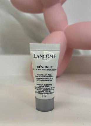 Високоефективний антивіковий крем для сухої шкіри обличчя з пептидами, гіалуроновою кислотою та ніацинамідом lancome renergie h.p.n. 300-peptide cream