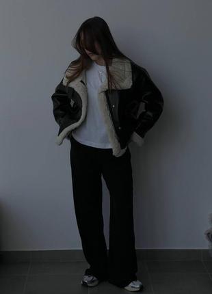 Жіноча стильна дублянка5 фото