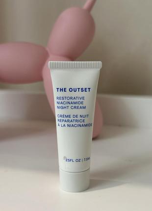 Відновлювальний нічний крем the outset restorative niacinamide night cream